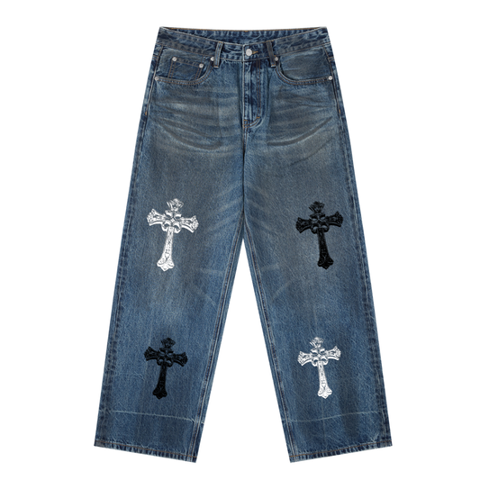 LIVEVIL “4 Kross”  Baggy Denim Jeans