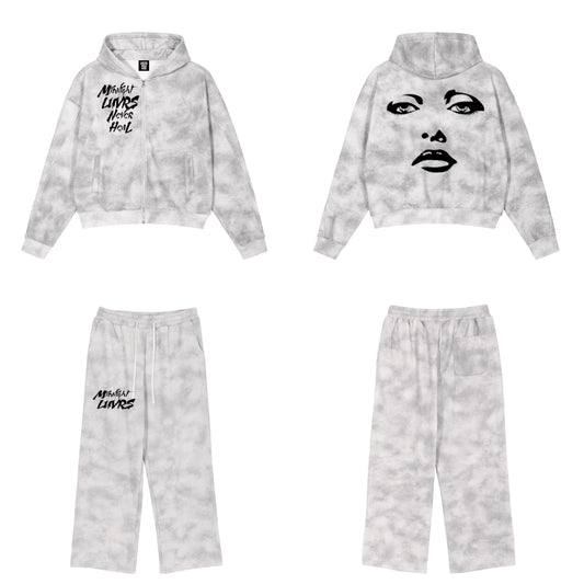 Midnight Luvrs “Grey” Dirty Wash Set