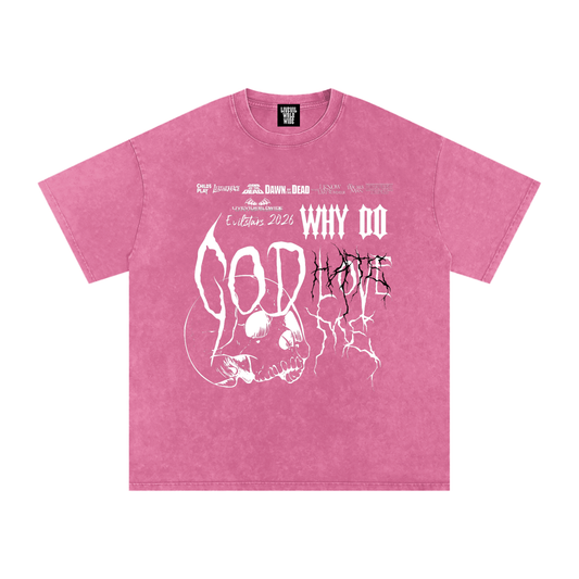 “GOD HATE ME” Barbie Pink Oversized Shirt