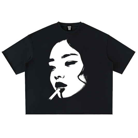 Midnight Luvrs “Diamond Blue” Cropped Shirt